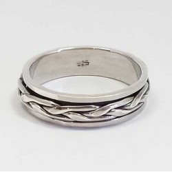 Bague snake trois fils en argent 925.