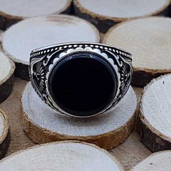 Chevalier argent avec onyx