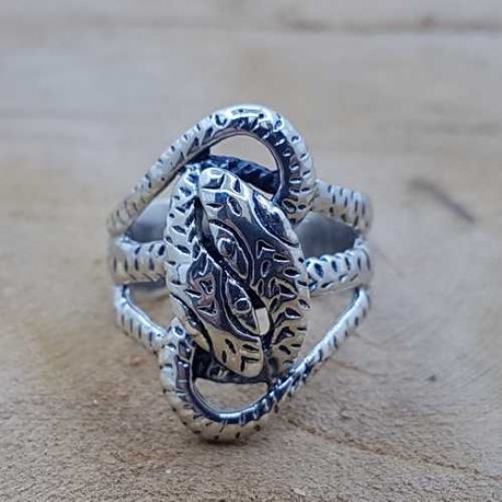 Bague Serpent en argent 925.