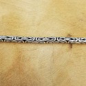 Bracelet Byzantin En Argent 925 - Style Ancien - Poids 13,45g - Occasion