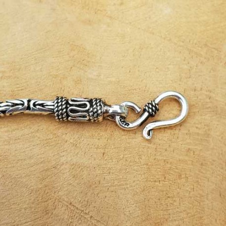 Bracelet Byzantin En Argent 925 - Style Ancien - Poids 13,45g - Occasion