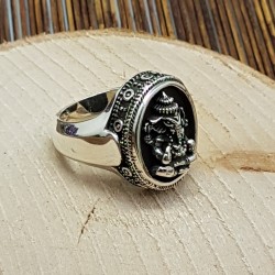 Bague Ganesh en argent 925