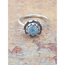 Bague Fleur de Lotus Topaze