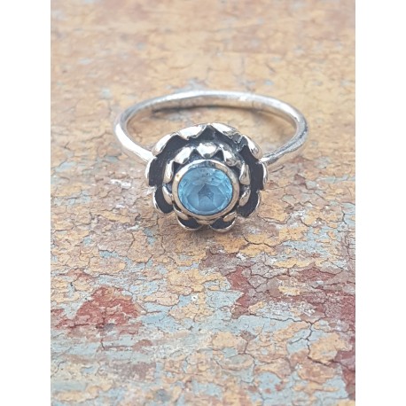 Bague Fleur de Lotus Topaze