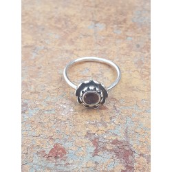 Bague Fleur de Lotus Grenat