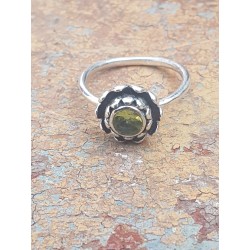 Bague Fleur de Lotus Peridot