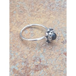 Bague Fleur de Lotus Onyx