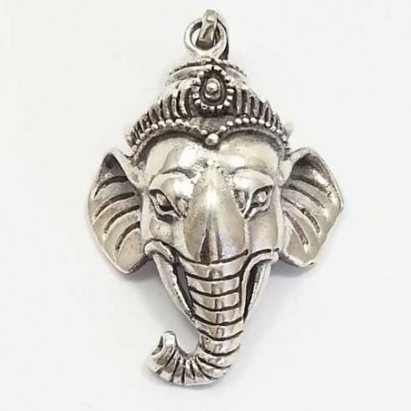 Pendentif Ganesh en argent 925 .