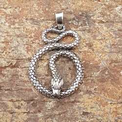 Pendentif Serpent  argent 925