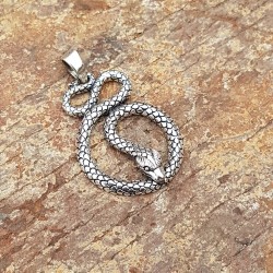 Pendentif Serpent  argent 925