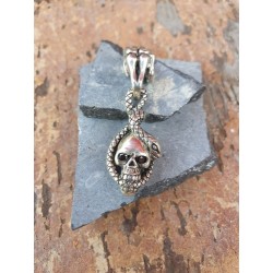 Tete de mort en argent ref 107611