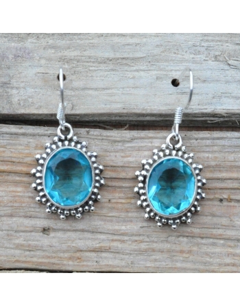 Boucles d ' oreilles Topaze .