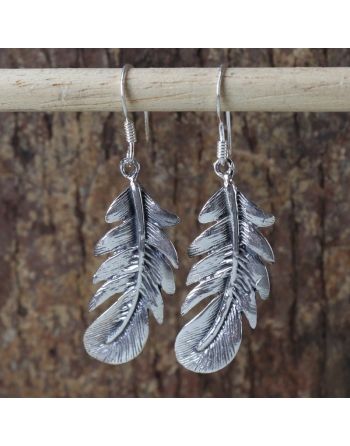 Boucles d'oreilles plume