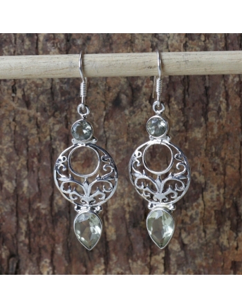 Boucles d'oreilles Quartz