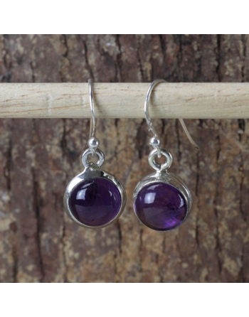 Boucles d'oreilles Améthystes