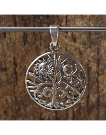 Pendentif soleil lune