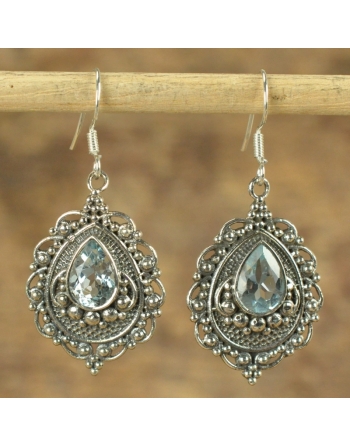 Boucles d'oreilles Topaze