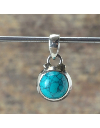 Pendentif Howlite turquoise