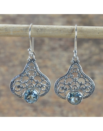 Boucles d'oreilles Topaze