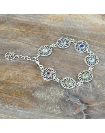 Bracelet 7 pierres Chakra