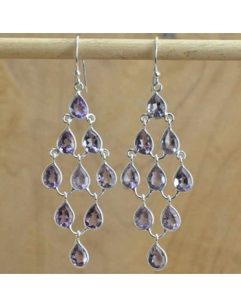 Boucles d ' oreilles Améthyste