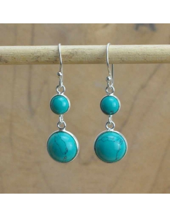 Boucles d'oreilles Howlite