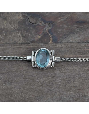 Bracelet Topaze bleue