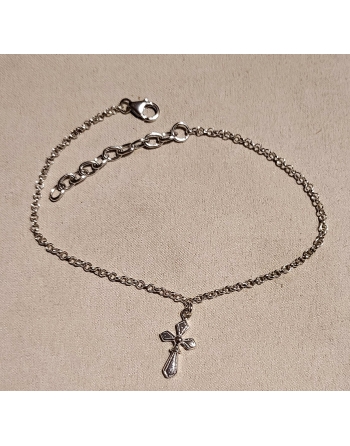 Bracelet cheville croix